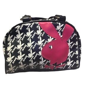 PLAYBOY Black and Pink mini shoulder bag.